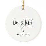 Be Still Scripture Christmas Ornament from The Cotton & Canvas Co.