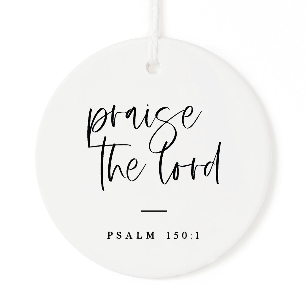 Praise the Lord Scripture Christmas Ornament from The Cotton & Canvas Co.