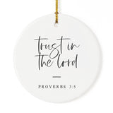 Trust in the Lord Scripture Christmas Ornament from The Cotton & Canvas Co.