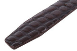 Crocodile Print Men's PU Leather Designer Dress Belt from Reed Leather