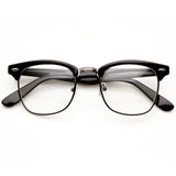 Vintage Inspired Classic Horned Rim Half Frame Clear Lens Glasses 2933 from zeroUV