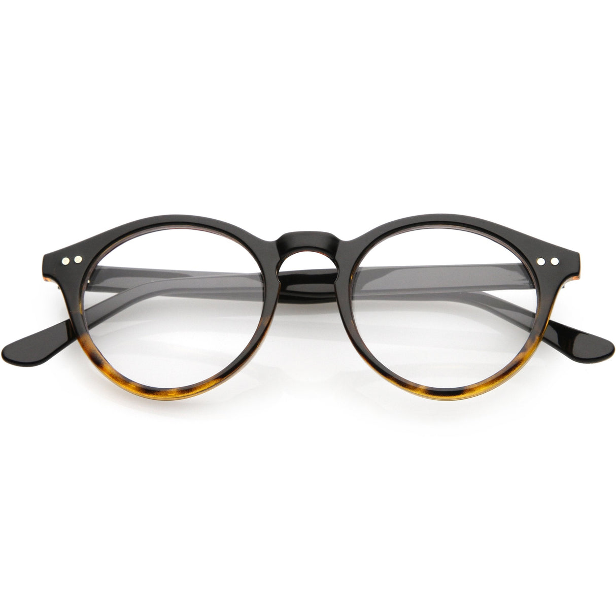 Vintage European Clear Lens Small Round Glasses 8403 from zeroUV