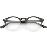 Vintage European Clear Lens Small Round Glasses 8403 from zeroUV