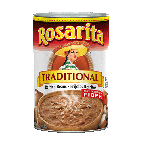 Rosarita Refried Beans 8 units of 1 lb cans from Mexmax INC.