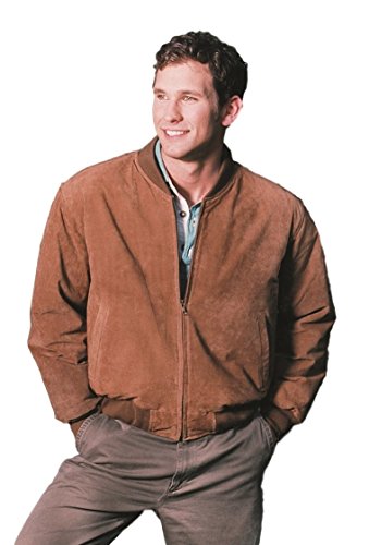 REED Men's Baseball Suede Leather Jacket (Imported) from Reed Leather