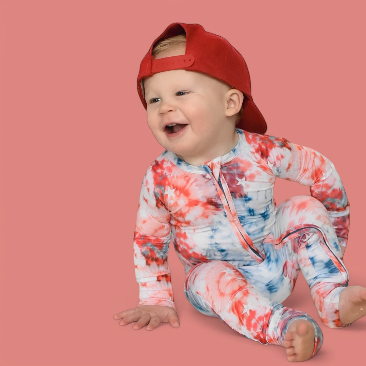 STARRY TIE DYE DREAM ROMPER from DREAM BIG LITTLE CO
