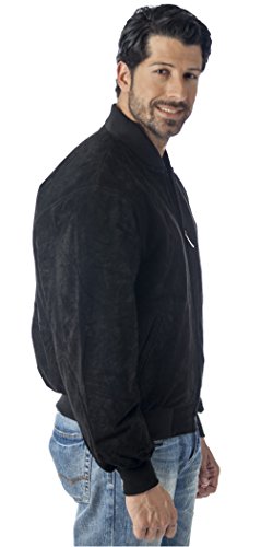 REED Men's Baseball Suede Leather Jacket (Imported) from Reed Leather