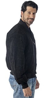REED Men's Baseball Suede Leather Jacket (Imported) from Reed Leather