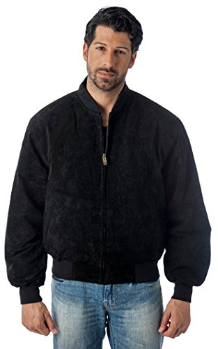 REED Men's Baseball Suede Leather Jacket (Imported) from Reed Leather