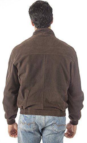 REED Quello Men's Light Weight Water Resistant Suede Leather Waist Jacket - Imported from Reed Leather