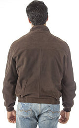 REED Quello Men's Light Weight Water Resistant Suede Leather Waist Jacket - Imported from Reed Leather