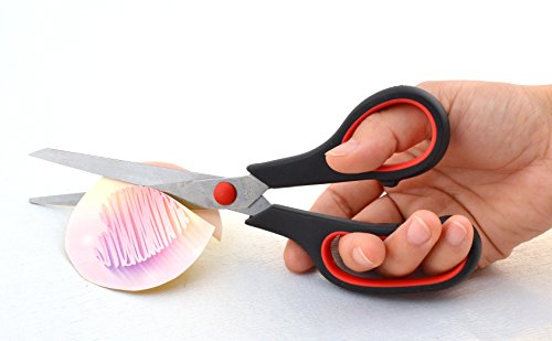eZthings Scissors Set for Home Crafts and Arts or Office Cutting Projects (Multipurpose Scissors) from Reed Leather