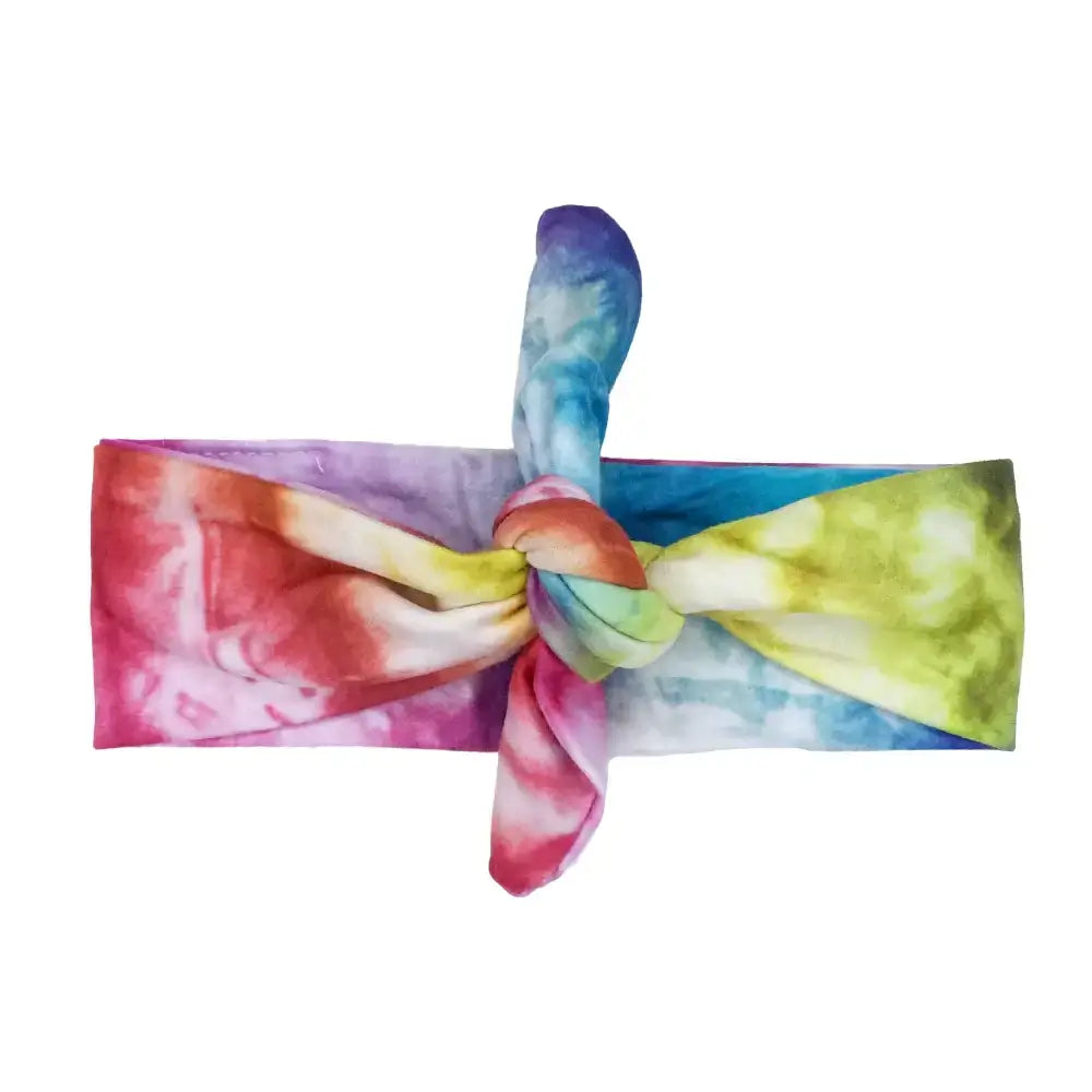 Ultra Soft Knotted Headband - Multi Tie Dye From Headbands of Hope