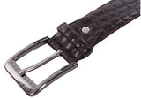 Crocodile Print Men's PU Leather Designer Dress Belt from Reed Leather