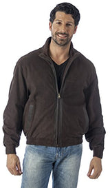 REED Quello Men's Light Weight Water Resistant Suede Leather Waist Jacket - Imported from Reed Leather
