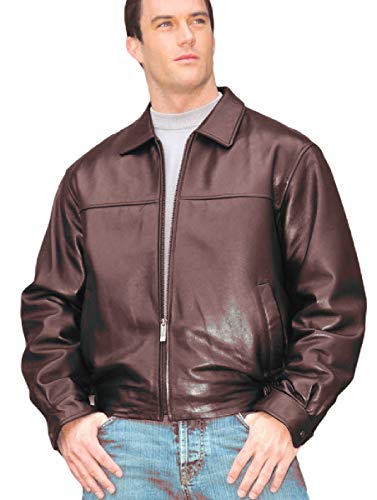 REED Men's New Zealand Lambskin Leather Jacket - Imported from Reed Leather