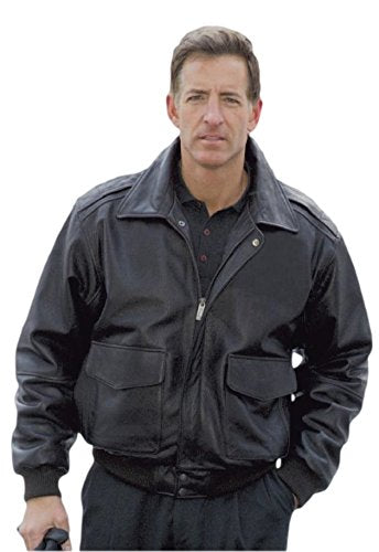 REED Men's Premium Leather Aviator Bomber Jacket - Imported from Reed Leather