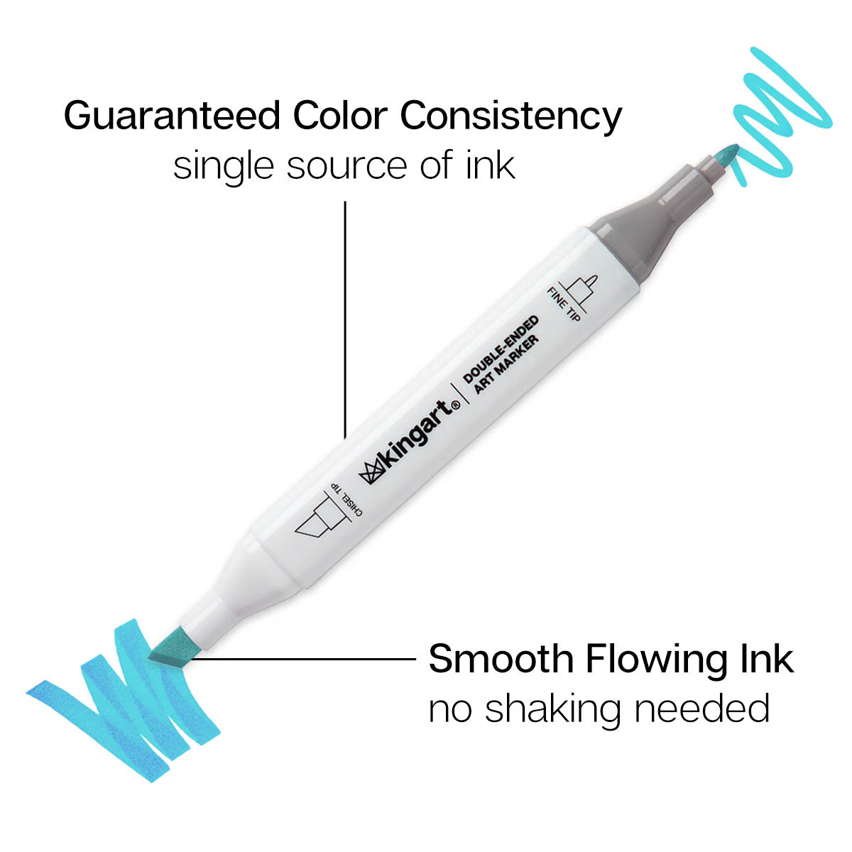 Double-Ended Alcohol Markers 12 Landscape Colors from KINGART