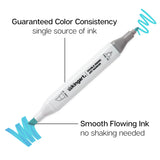 Double-Ended Alcohol Markers 12 Landscape Colors from KINGART