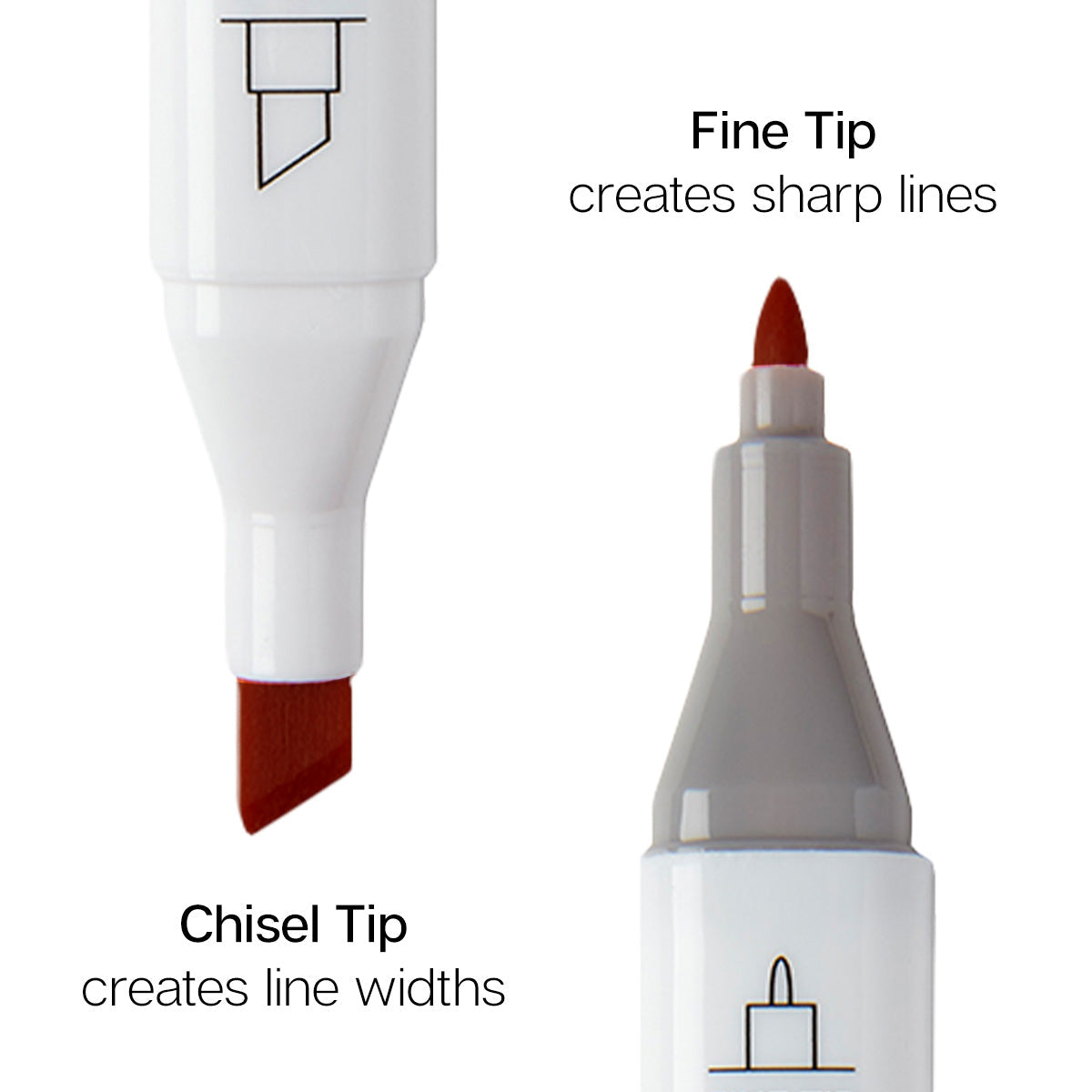 Double-Ended Alcohol Markers 12 Landscape Colors from KINGART