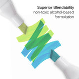 Double-Ended Alcohol Markers 12 Landscape Colors from KINGART