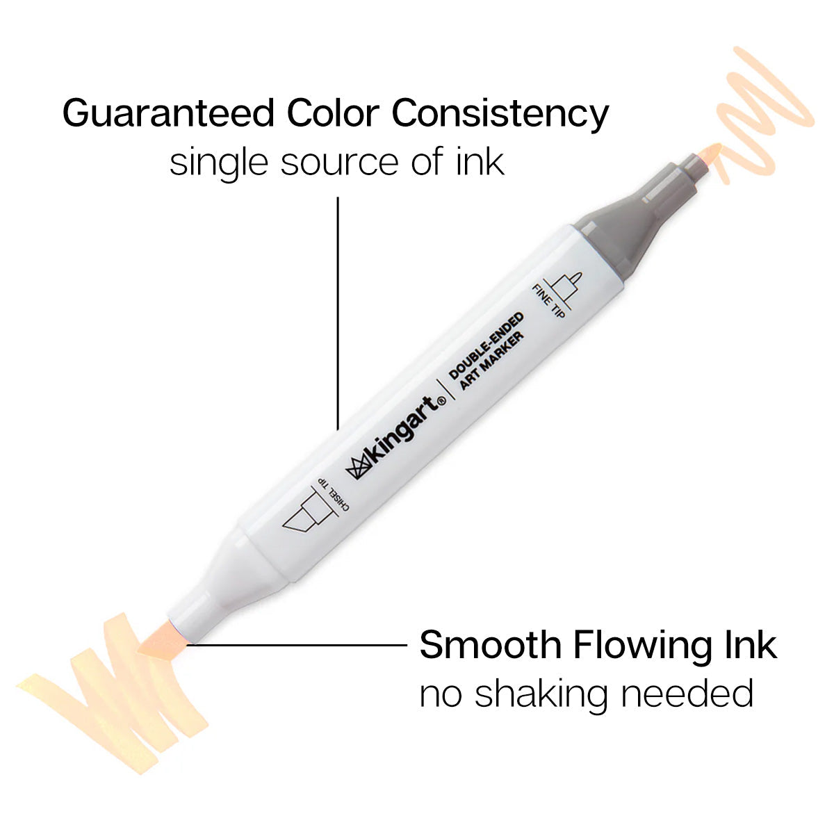 Double-Ended Alcohol Markers 12 Neutral Colors from KINGART