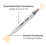 Double-Ended Alcohol Markers 12 Neutral Colors from KINGART