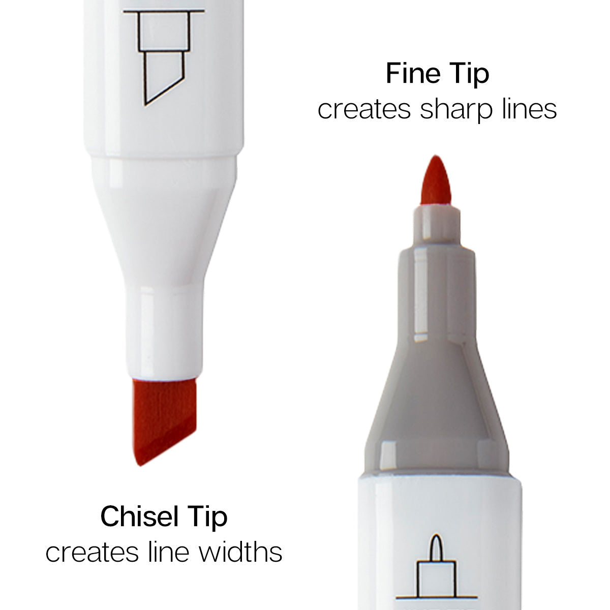 Double-Ended Alcohol Markers 12 Neutral Colors from KINGART