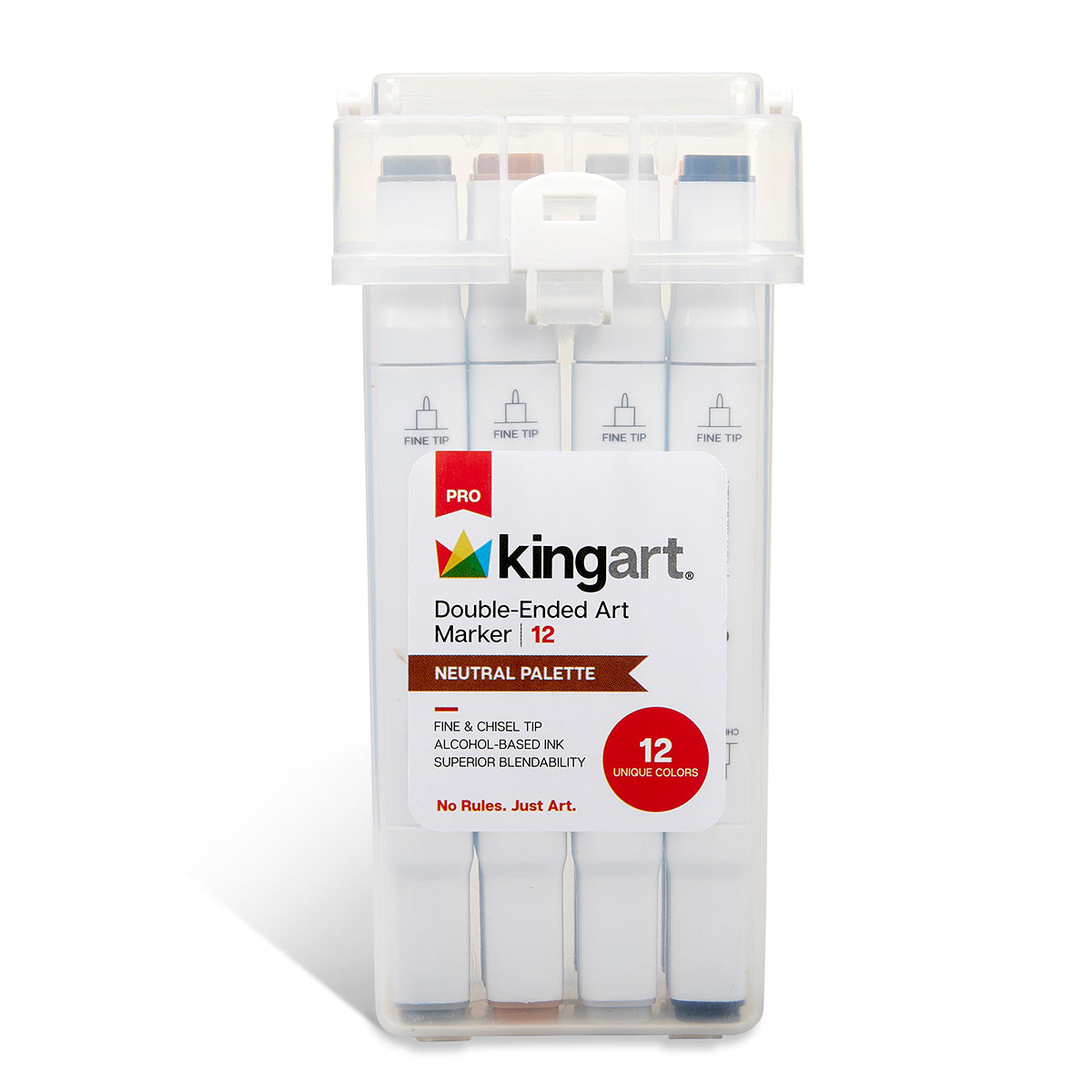 Double-Ended Alcohol Markers 12 Neutral Colors from KINGART