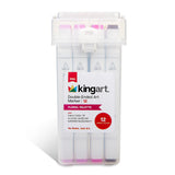 Double-Ended Alcohol Markers 12 Floral Colors from KINGART
