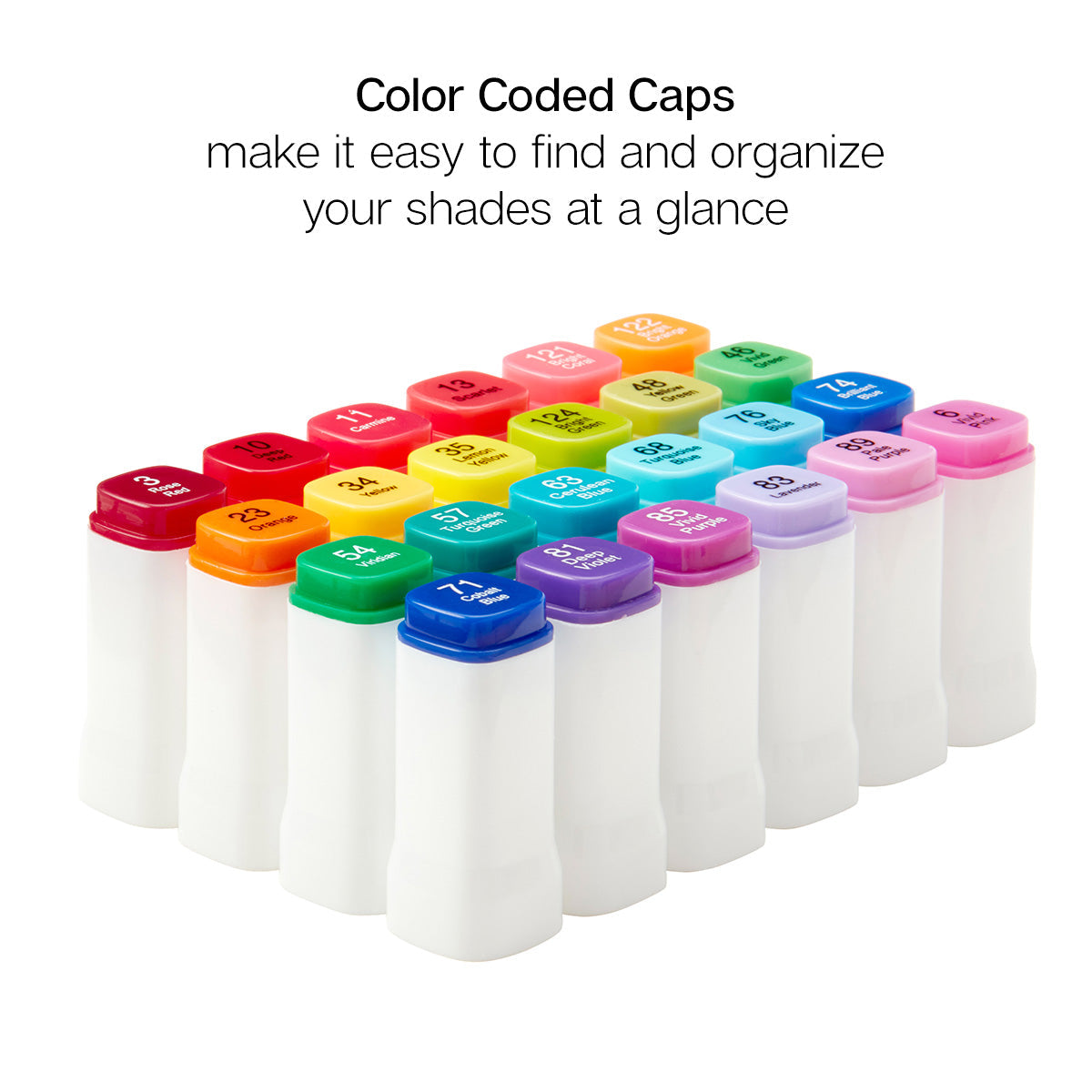 Double-Ended Alcohol Markers 24 Bright Colors from KINGART