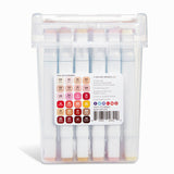 Double-Ended Alcohol Markers 24 Portrait Colors from KINGART
