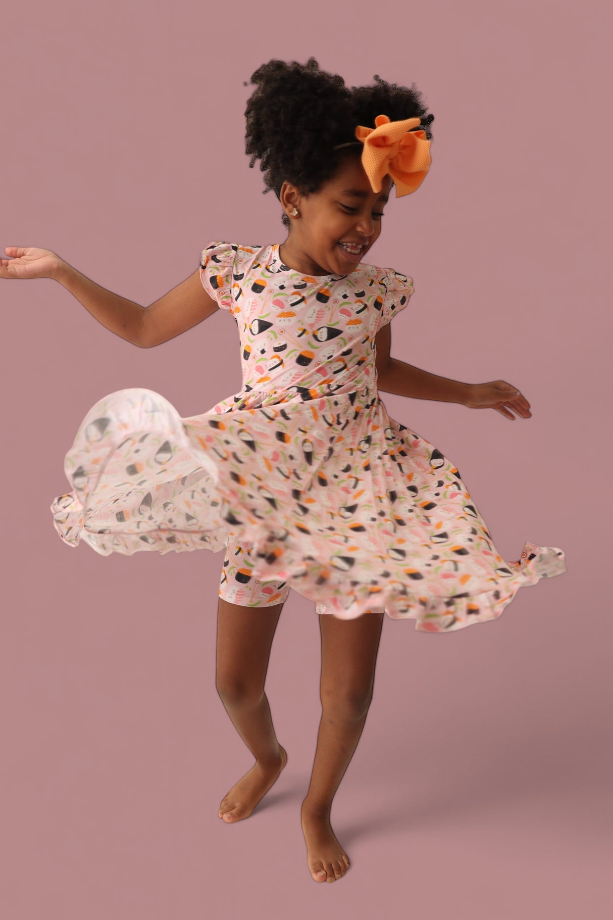 SWEET PEA SUSHI DREAM RUFFLE DRESS from DREAM BIG LITTLE CO