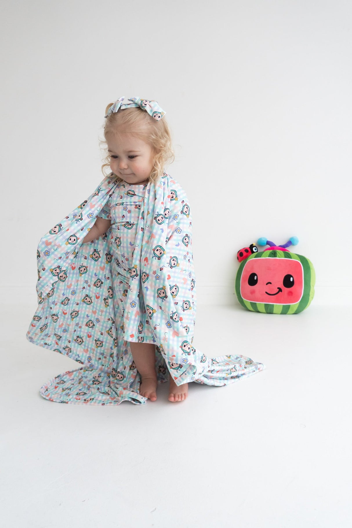 Dream Big Little Co x CoComelon SPRINGTIME MELON DREAM BOW HAIR CLIPS from DREAM BIG LITTLE CO