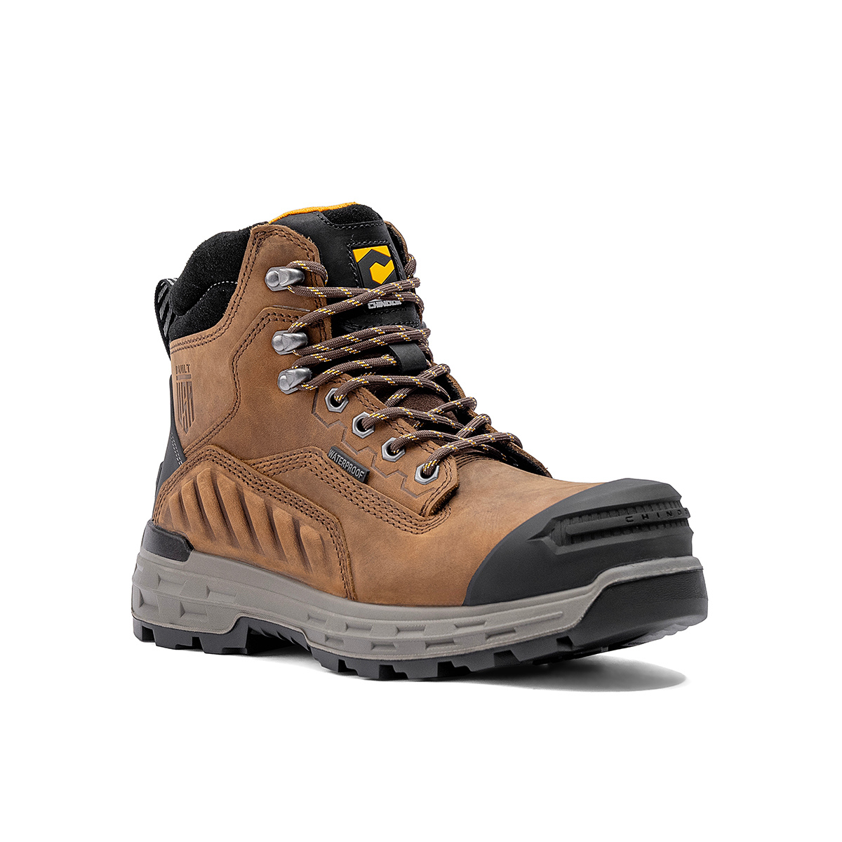 Wildwood 6” Waterproof Composite Toe Brown Boot - Made in USA from Chinook® Footwear