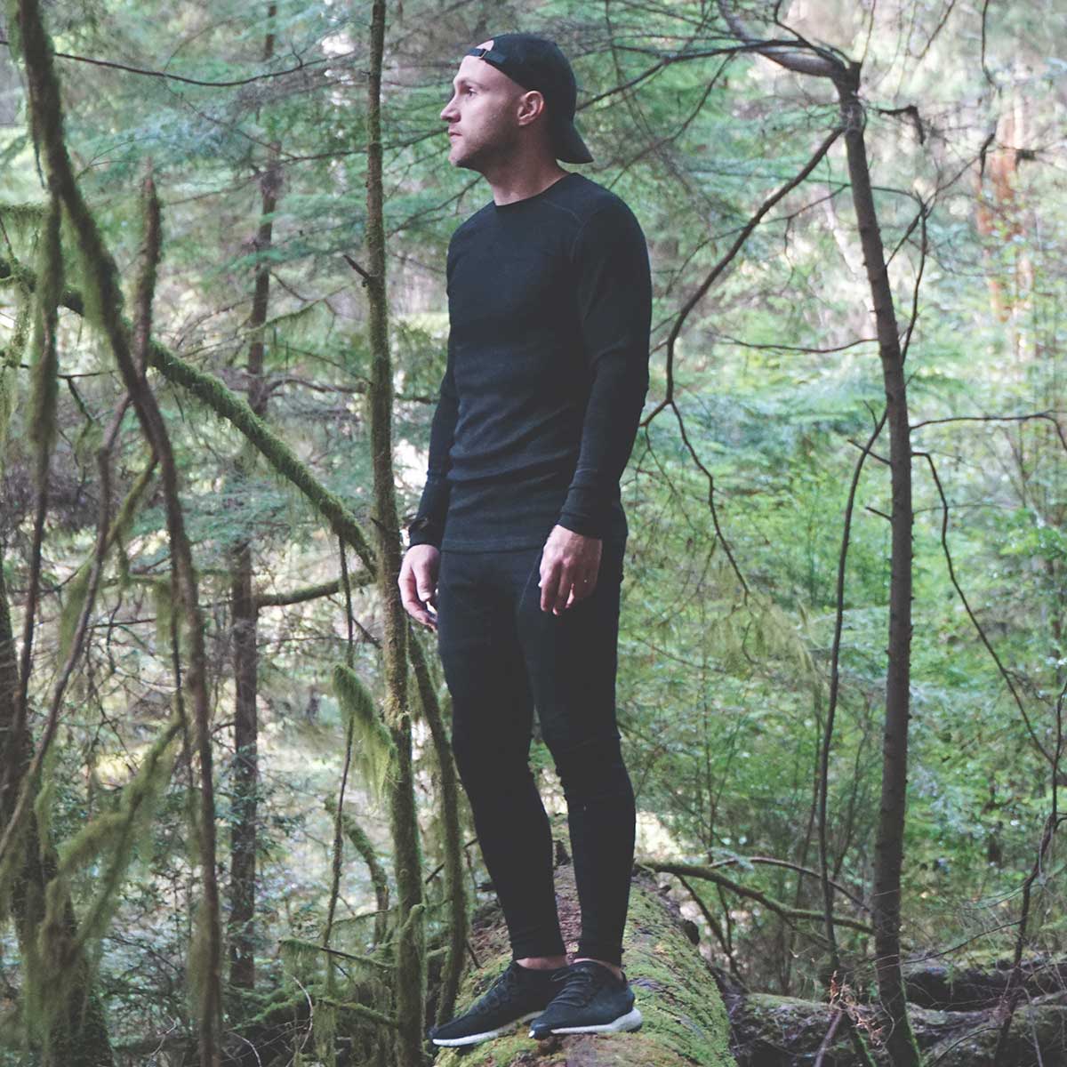 Midweight - Men's Wool Long Sleeve Crew Woolverino from Minus33 Merino Wool Clothing