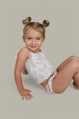 SANDY SHORES DREAM SMOCKED TWO PIECE SWIM SUIT from DREAM BIG LITTLE CO