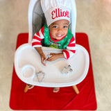 Solid Cranberry Minimalist Splash Mat - A Waterproof Catch-All for Highchair Spills and More! from BapronBaby