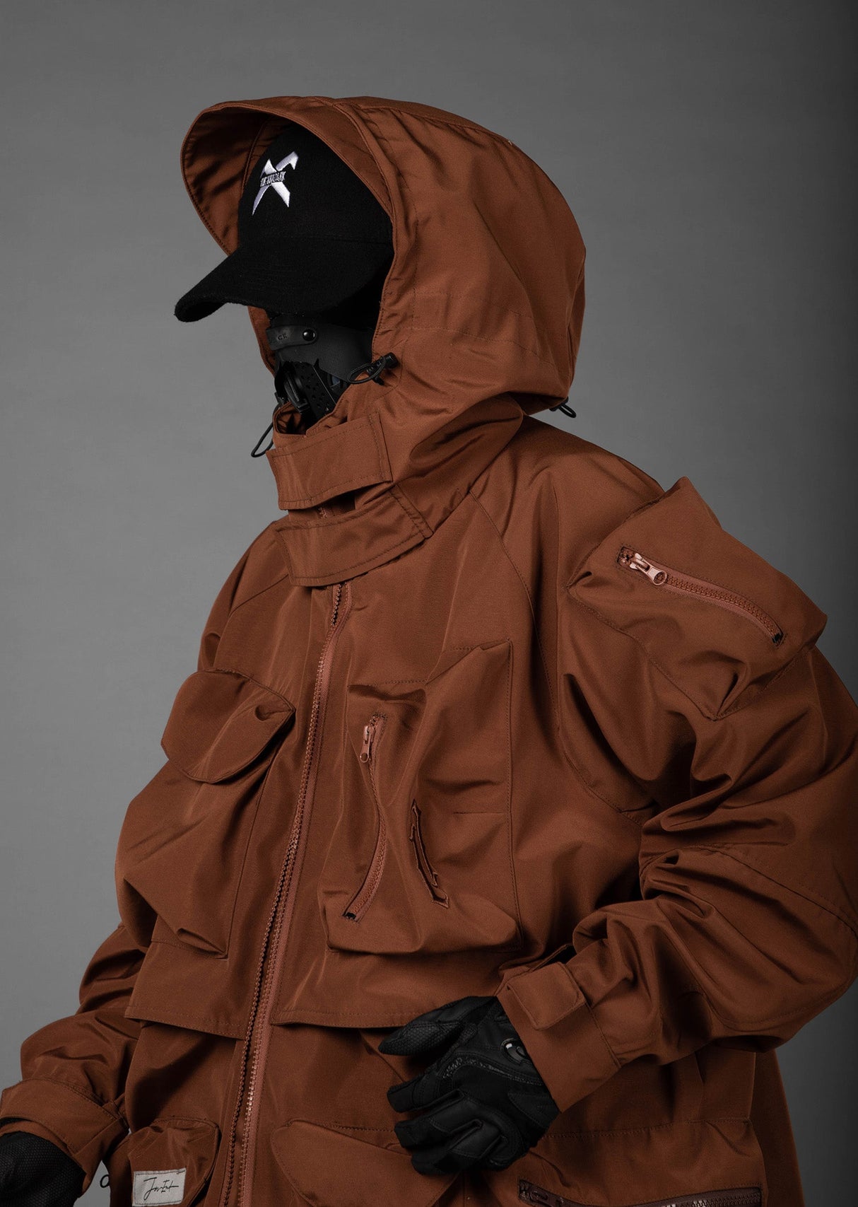 J25 Brown Storage X Tech Jacket from Niepce Inc