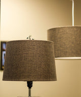 Hardback Drum Lamp Shade Chocolate Burlap 14"W x 10"H from LampsUSA
