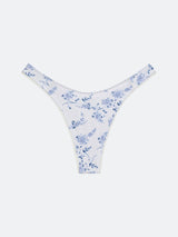 NANTUCKET BIKINI BOTTOM - BLUE FLORAL from ELYSIIAN
