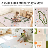 Tiny Land® Double-Sided Baby Playmat Forest Track Wonder From Tiny Land