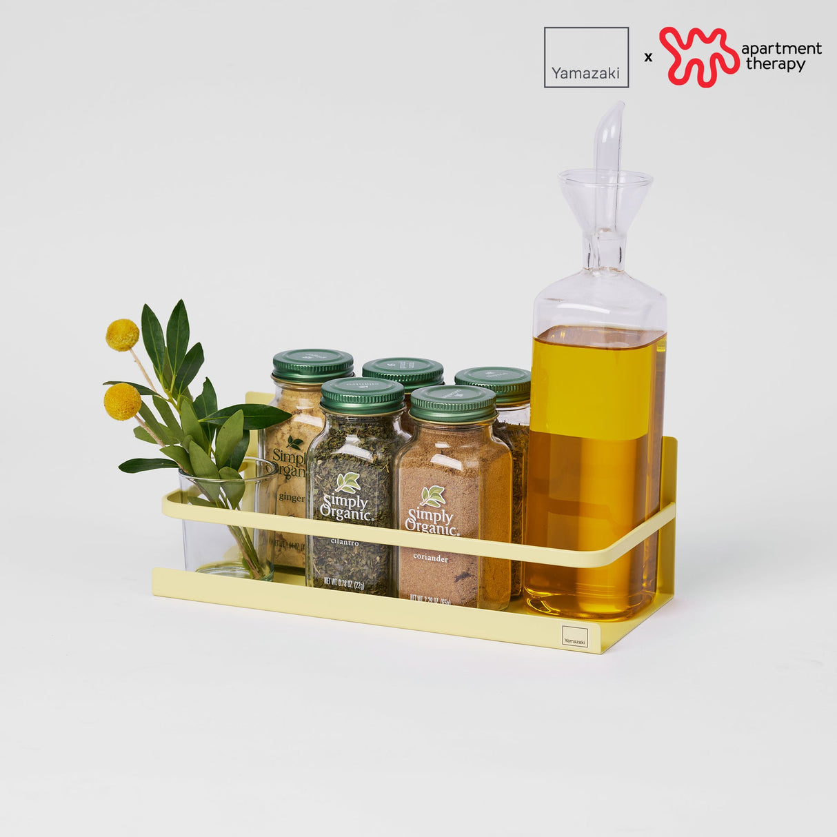 Magnetic Storage Caddy - Steel - Yellow Pear from Yamazaki Home