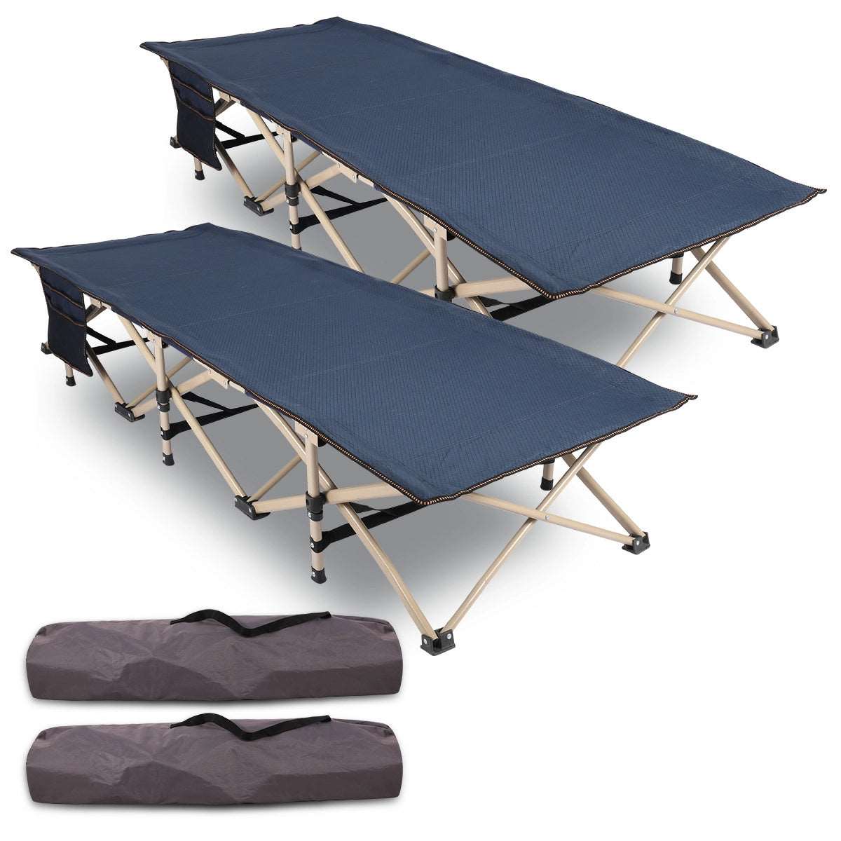 Folding Kids Cot for Sleeping,Blue Pink Navy From Redcamp