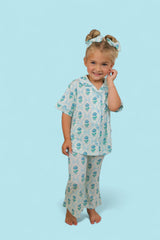 BLUE RIBBON BLOOMS DREAM GIRL'S FLARE SET from DREAM BIG LITTLE CO