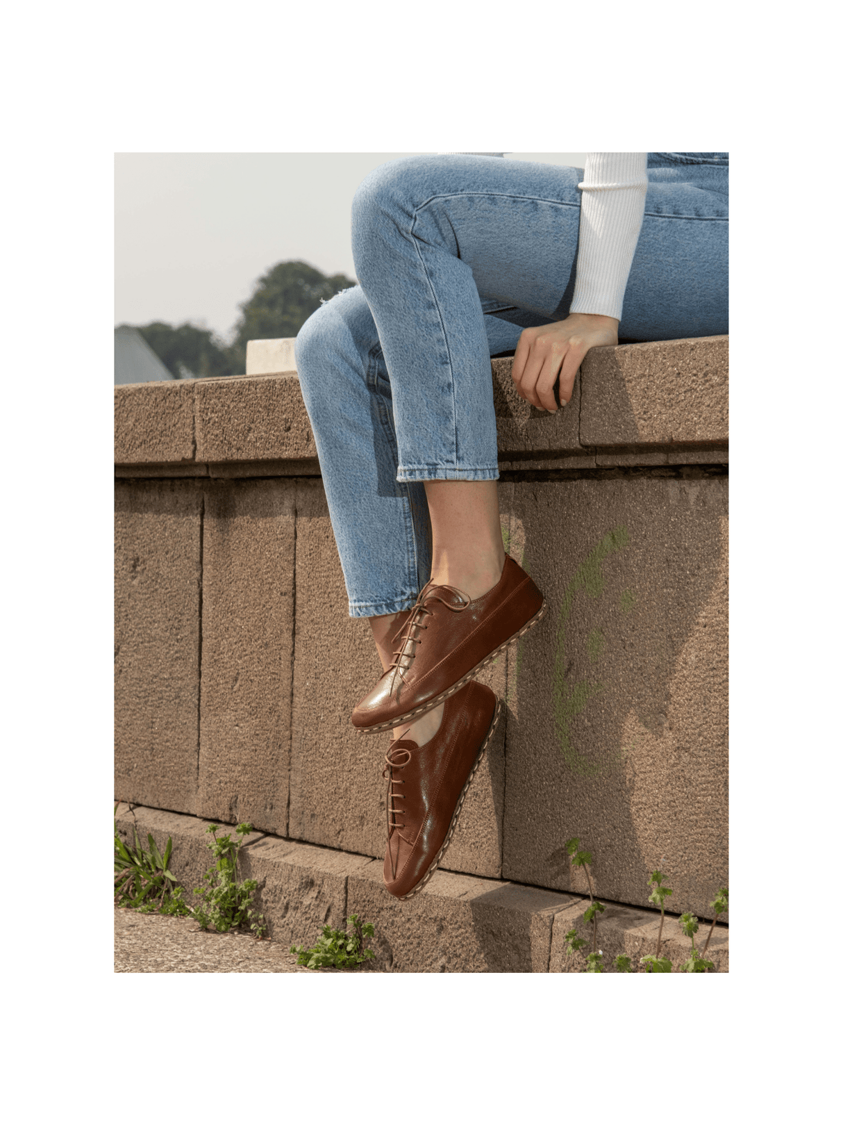 Men's Brown Barefoot Sneakers From Atlantis Handmade Shoes