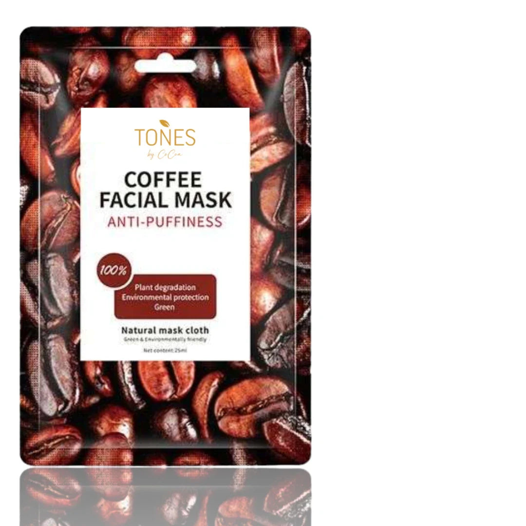 Premium Organic Plant Extract Facial Masks (3 Pack) From Tones by Cocoa