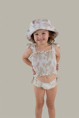 SANDY SHORES DREAM SMOCKED TWO PIECE SWIM SUIT from DREAM BIG LITTLE CO