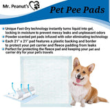 Mr. Peanut’s Premium Absorbent Gel Pee Pads 23"X23", 6 Layers of Lightly Scented Protection from Mr. Peanut's Pet Carriers