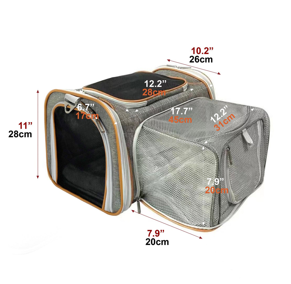 Mr. Peanut's Platinum Series Expandable Pet Carrier from Mr. Peanut's Pet Carriers